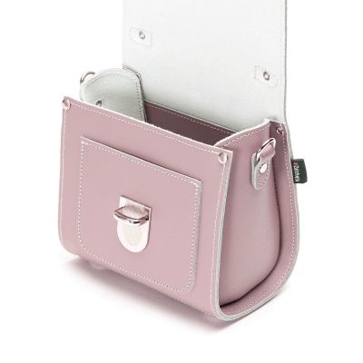 Zatchels Handmade Leather Sugarcube Handbag - Rose Quartz #3